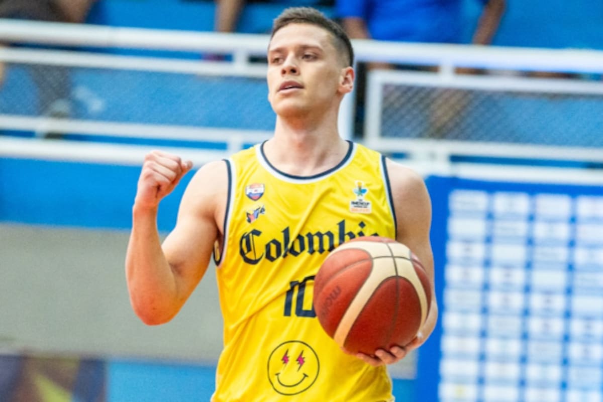 El santandereano Hansel Atencia lidera a la selección Colombia para las Eliminatorias al Mundial de Baloncesto. Foto: redes sociales de Hansel.