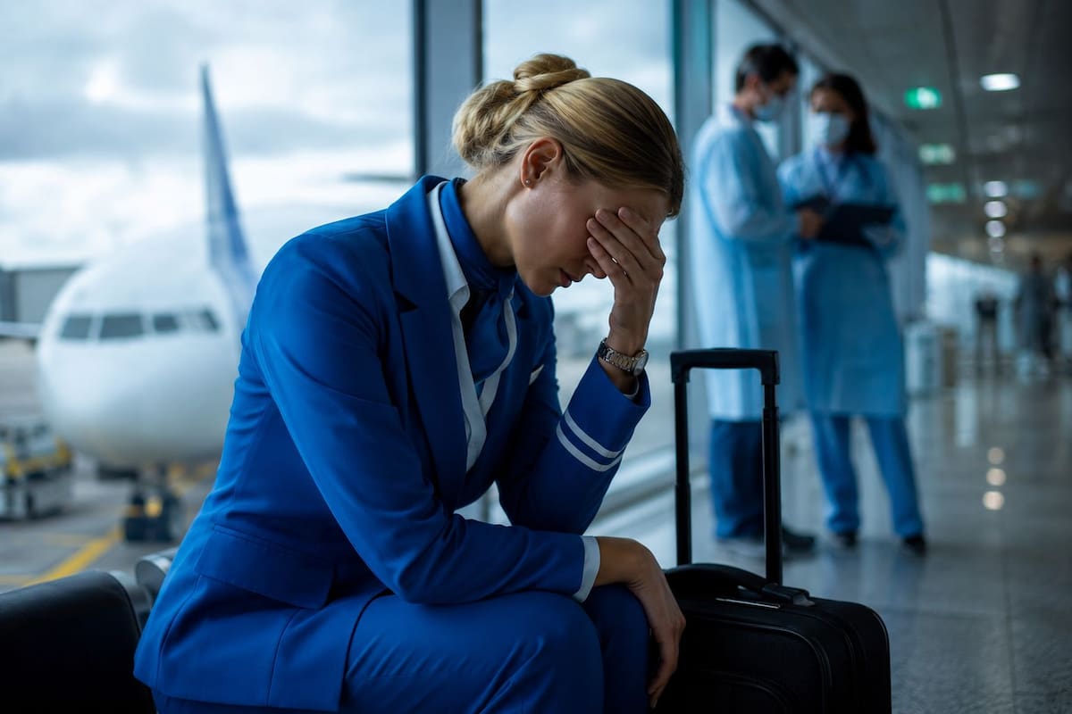Hantavirus en una tripulante de KLM tras su presunto contacto con una pasajera fallecida en Sudáfrica.
Foto generada con IA exclusiva para esta noticia