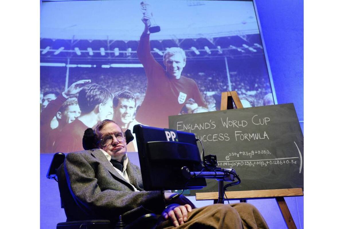 El científico Stephen Hawking realizó su pronóstico de la selección de Inglaterra en el Mundial de Brasil. (Foto: EFE / VANGUARDIA LIBERAL)