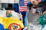 Imágenes: exsoldado Henry Camargo regresó a Colombia en vuelo medicalizado; necesita un doble trasplante de pulmón