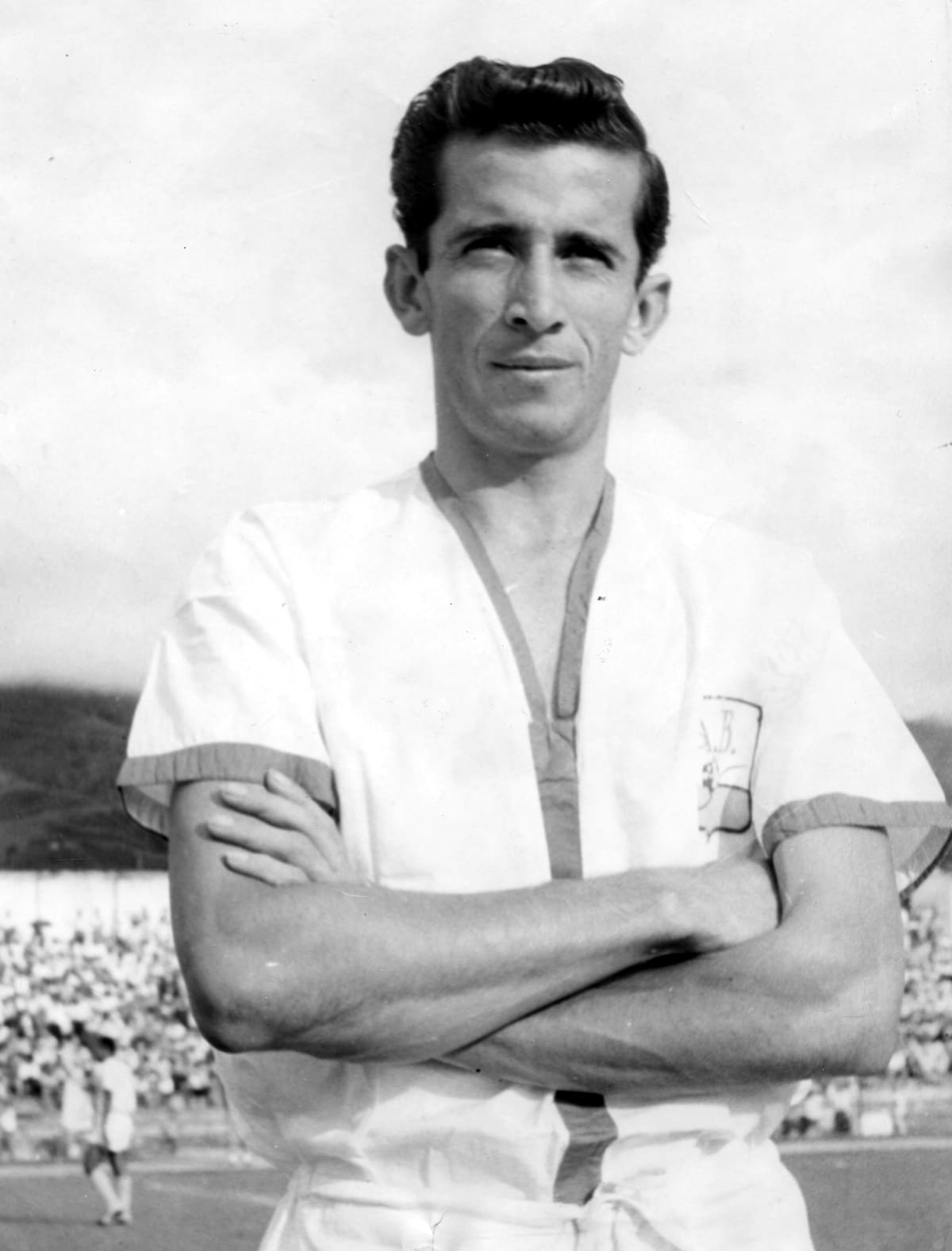 Hermán 'El Cuca' Aceros es el único futbolista santandereano que disputó un Mundial de Fútbol, en 1962. Foto: Archivo.