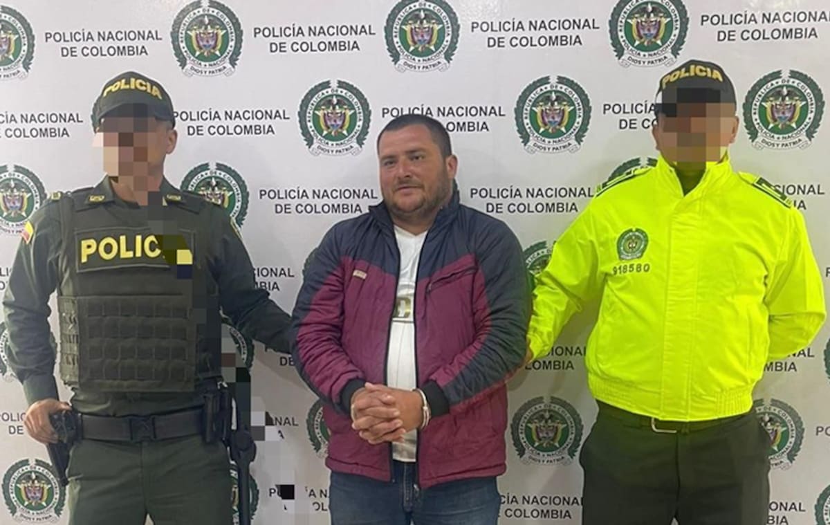 Andrés Vera Fernández, alias 'Conejo', hermano del jefe del Estado Mayor Central de las disidencias de las Farc, alias 'Iván Mordisco'. // Foto: Cortesía - Policía Nacional.