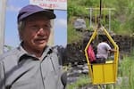 Campesino de 70 años construyó una canasta para cruzar un río: conectó a seis poblados en Guatemala