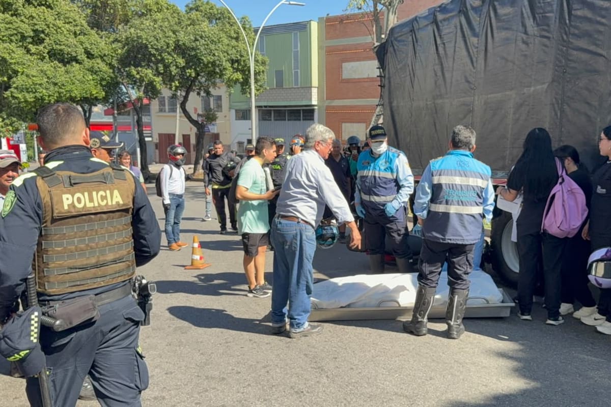 Hernando Ramírez García murió en el lugar tras el accidente ocurrido en el Bulevar Bolívar de Bucaramanga.