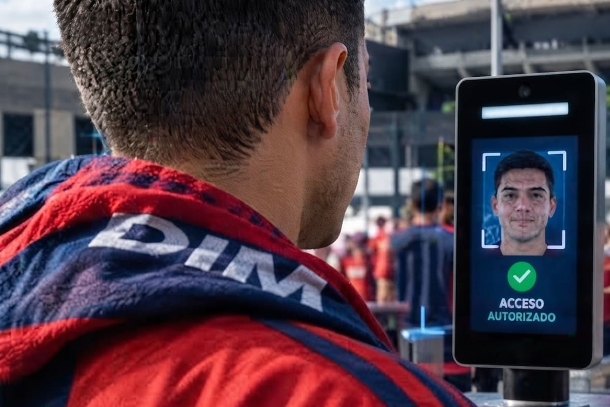 La tecnología verificará que la persona que compró la entrada sea la misma que llega al estadio. /FOTO: DIM