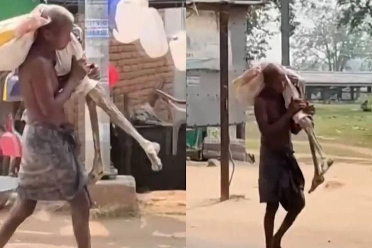 Hombre en la India exhuma los restos de su hermana muerta y los lleva a banco para cobrar dinero de ella.