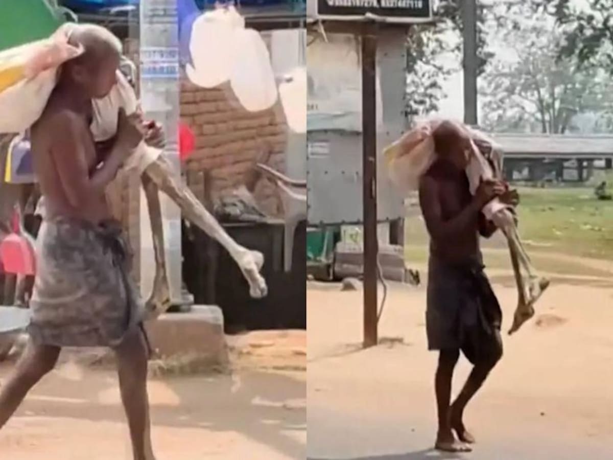 Hombre en la India exhuma los restos de su hermana muerta y los lleva a banco para cobrar dinero de ella.