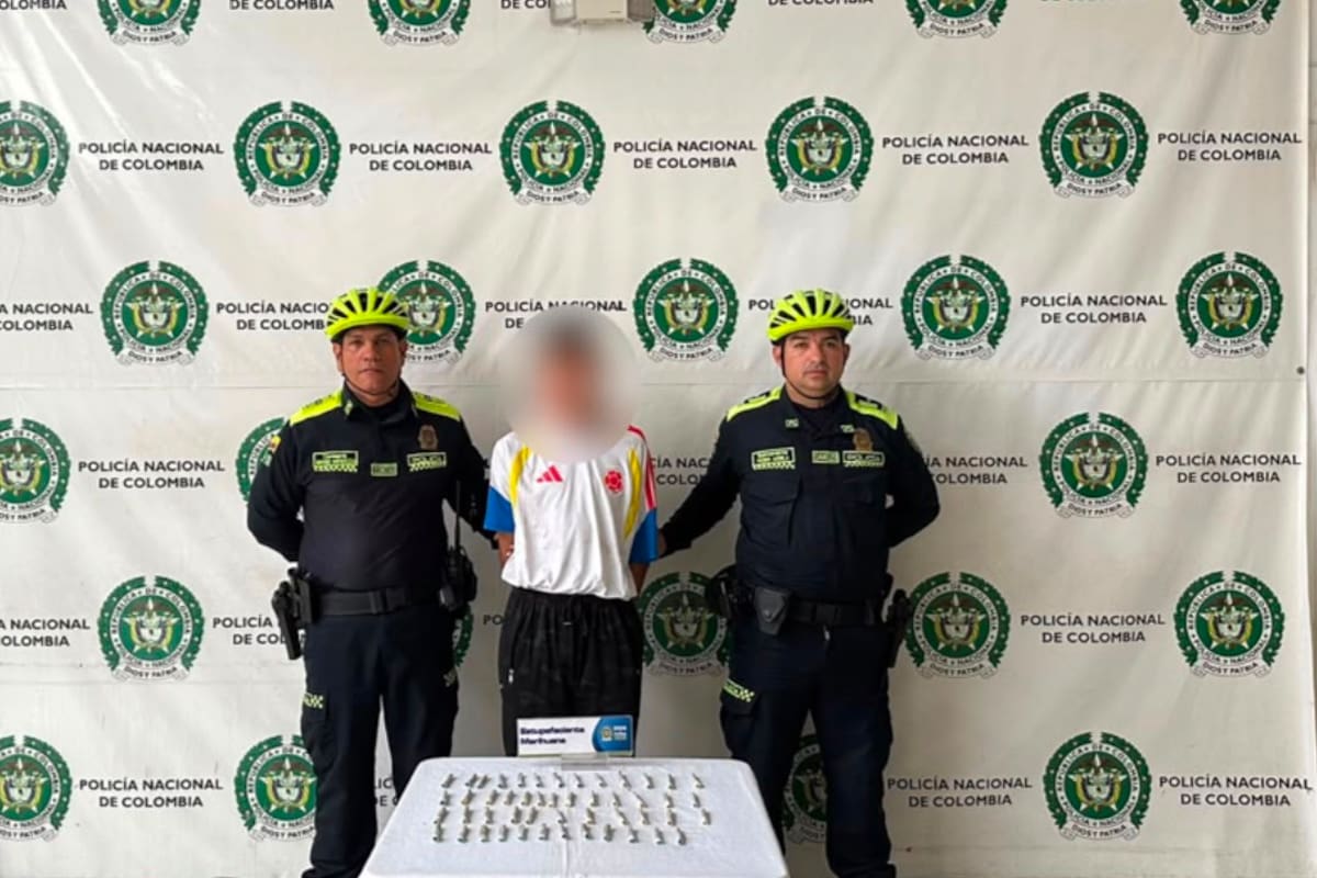 Hombre fue capturado dos veces en menos de 16 horas por llevar marihuana en Bucaramanga