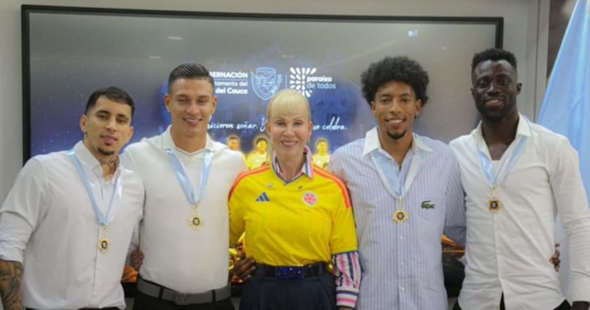 El "baile de la Selección" se toma la Gobernación del Valle: Johan Mojica y Dilian Francisca Toro, protagonistas.