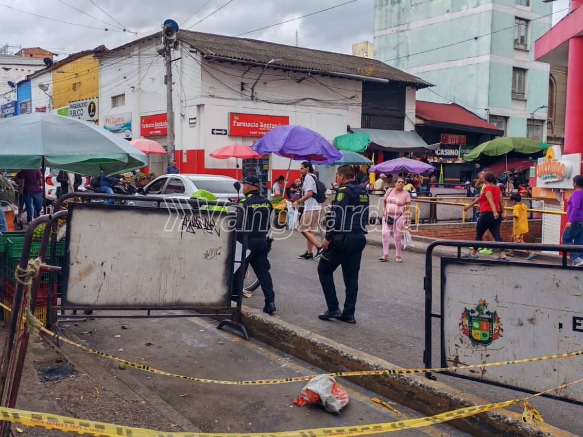 El crimen se registró en el sector Centro de Bucarmanga.