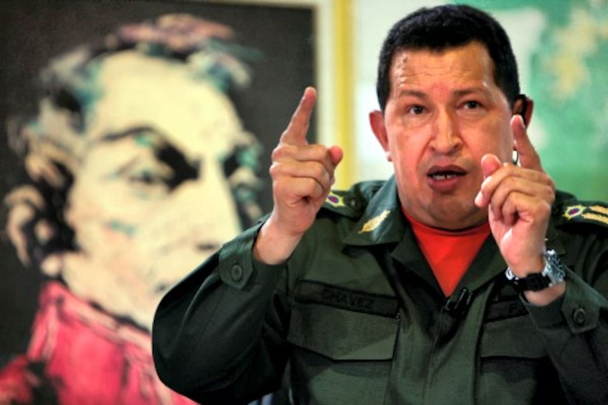 Hugo Chávez, presidente de Venezuela.