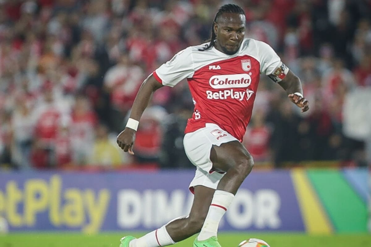 Hugo Rodallega, de Santa Fe, habló del Grupo B de los cuadrangulares semifinales, donde se medirá contra Tolima, Bucaramanga y Fortaleza. Foto: Santa Fe.