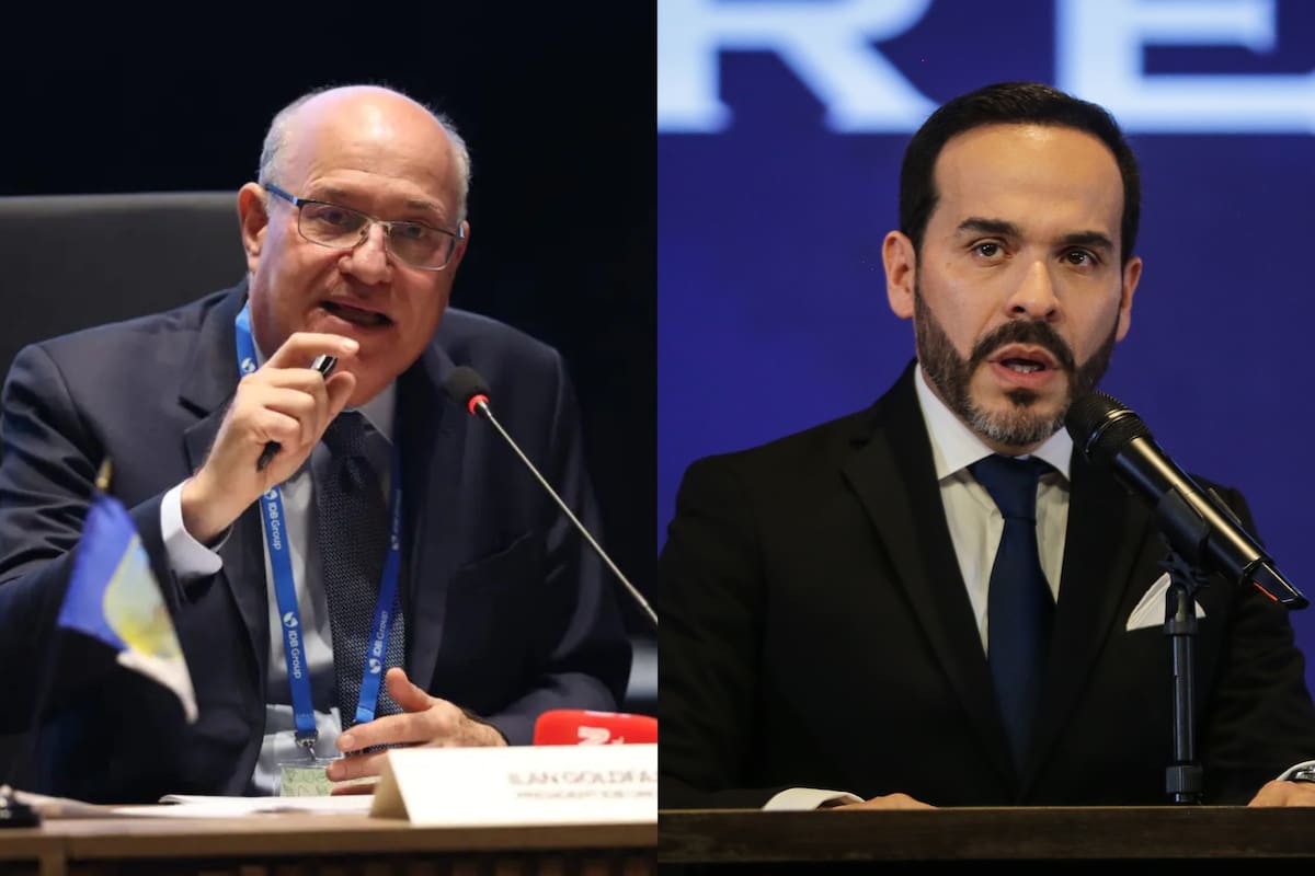Ilan Goldfajn, presidente del Banco Interamericano de Desarrollo, junto al electo mandatario de Colombia, Abelardo De la Espriella. // Foto: EFE - Colprensa.