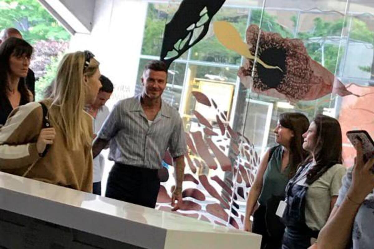 David Beckham recorrió las calles de Medellín en su visita a Colombia. (Foto: El Colombiano / VANGUARDIA)