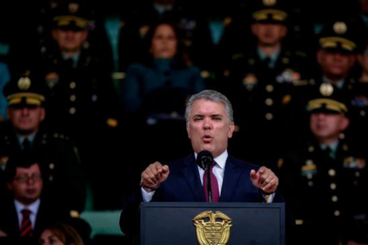 El presidente Iván Duque llamó a rechazar las expresiones de violencia y vandalismo. (Foto: Colprensa/VANGUARDIA)