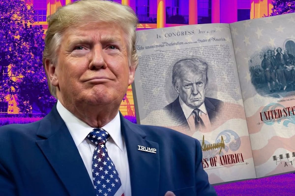 El rostro de Donald Trump aparecerá en una edición limitada de pasaportes por el 250 aniversario de EE.UU.
