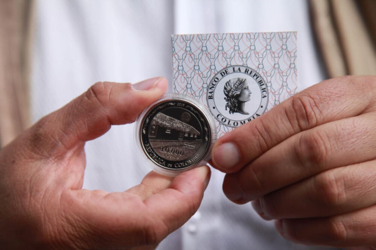 Imagen de referencia de moneda conmemorativa colombiana. // Colprensa.