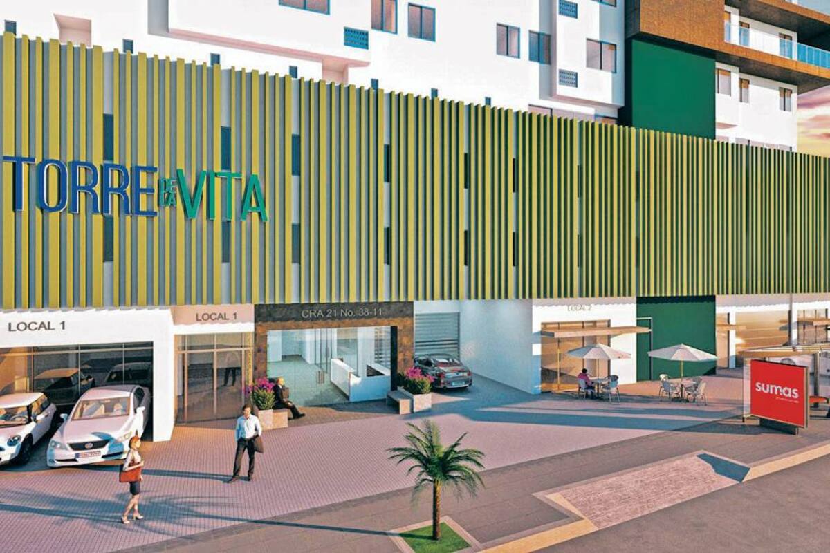 Torre de la Vita es un concepto diferente de construcción, que lo complementan áreas de relajación y actividades de esparcimiento para todos. La gráfica muestra el lobby car. (Foto: Suministrada Sumas)