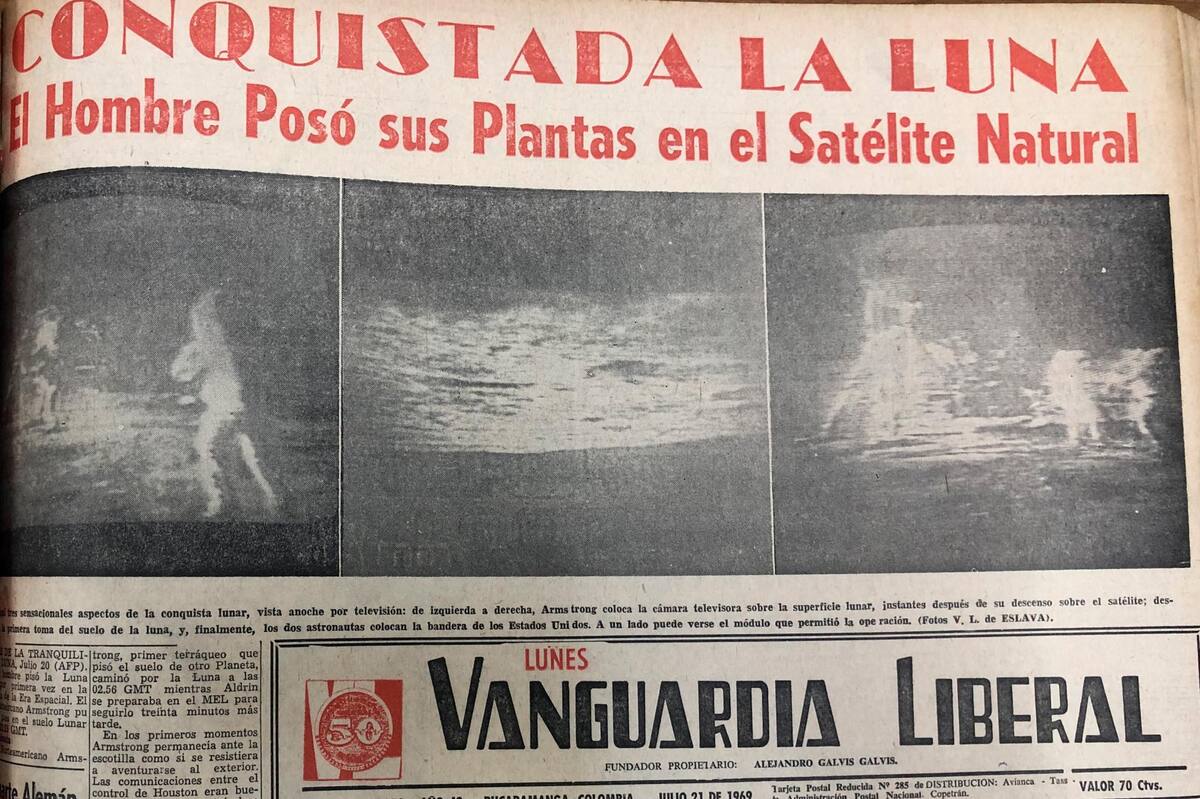 El 21 de julio, luego de la proeza realizada por estos hombres, se tituló ‘Conquistada la luna’ refiriéndose a que el hombre ya había dejado su huella en el satélite.