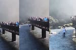 Turista se lanza a las Cataratas del Iguazú para recuperar su celular: video captó el momento