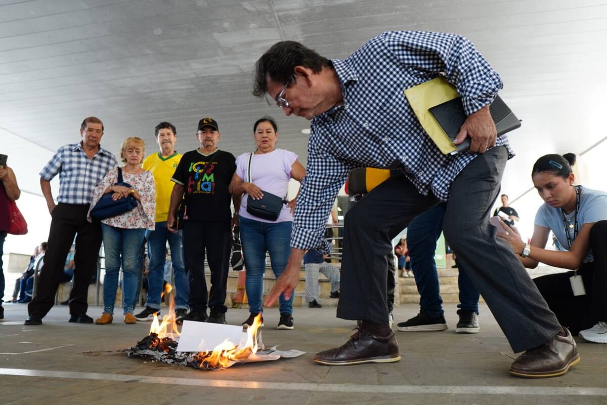 Una nueva protesta contra el Predial en Bucaramanga. Marco Valencia/Vanguardia