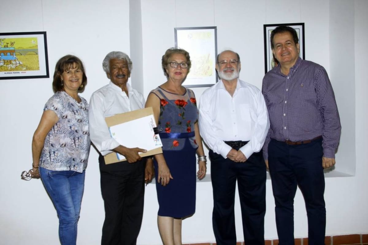 Nidia Rosa Ramírez Monroy, Arlés Herrera ‘Calarcá’, Magdalena Rojas Flórez, Mario Gómez Díaz y Carlos Mauricio Serrano Gutiérrez. (Foto: César Florez / VANGUARDIA LIBERAL)