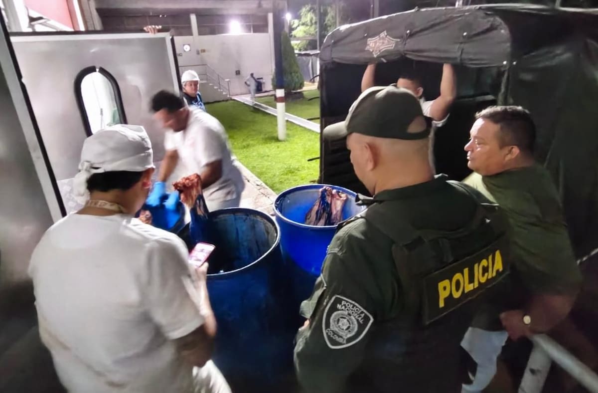 Las autoridades incautaron 200 kilogramos de carne que con cumplía con las condiciones sanitarias en Barrancabermeja.
Suministrada/Vanguardia