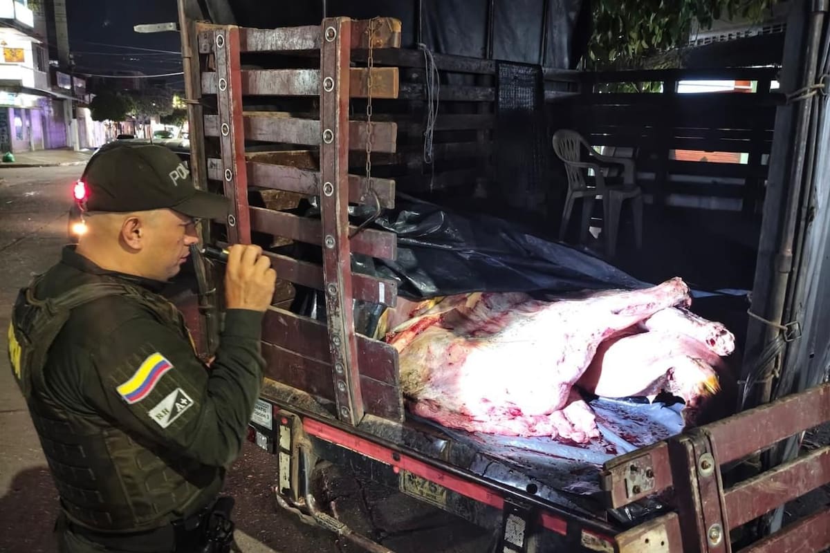 Las autoridades incautaron 200 kilogramos de carne que con cumplía con las condiciones sanitarias en Barrancabermeja.
Suministrada/Vanguardia