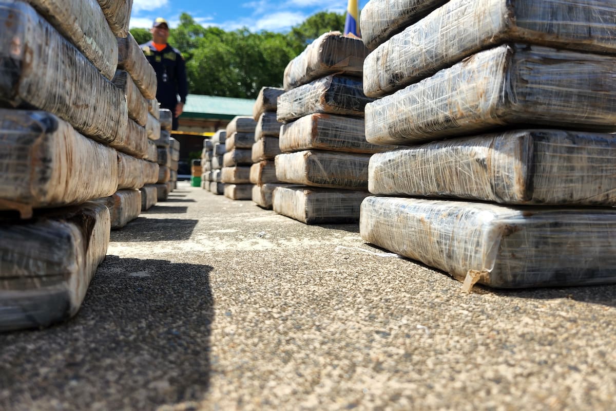 Incautación de droga en el Caribe.