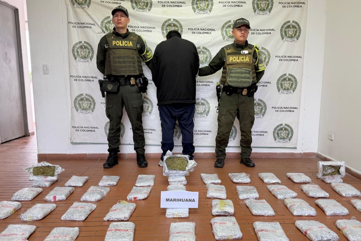 Incautan más de 58 kilos de cocaína y marihuana en vías hacia Bucaramanga: cuatro capturados
