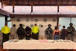 Incautaron 3.020 dosis de bazuco, base de coca y marihuana en Girón: cinco capturados