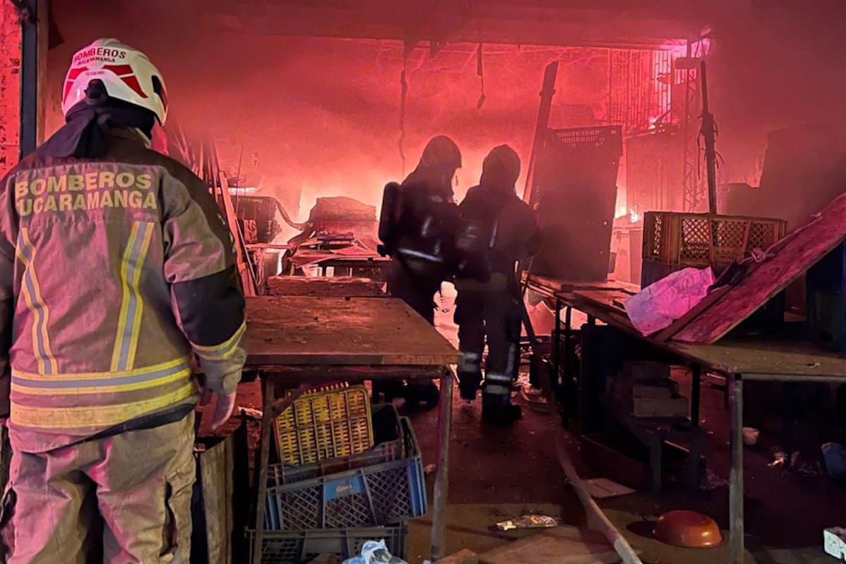 Foto: suministrada Bomberos de Bucaramanga / VANGUARDIA.