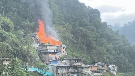 Incendio causó momentos de pánico en Manizales: esto se sabe