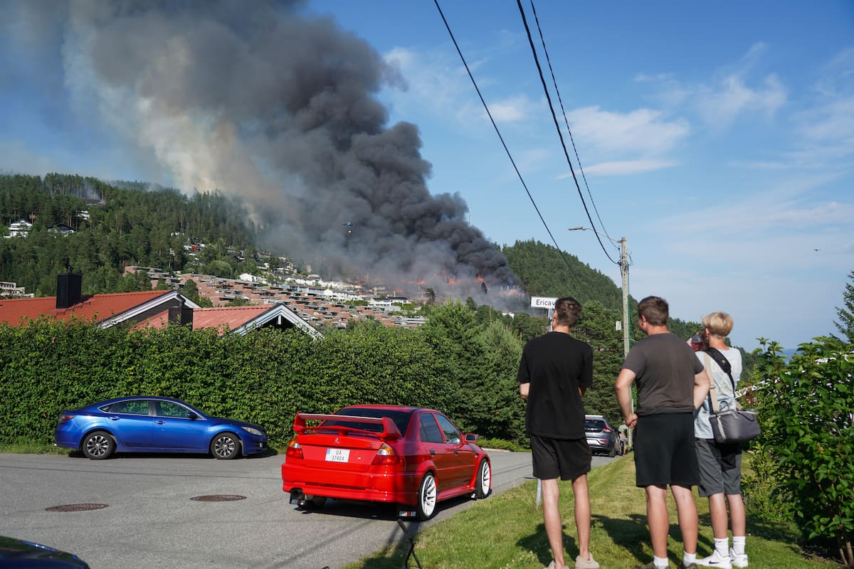 Crisis habitacional tras el incendio en Krokstadelva.