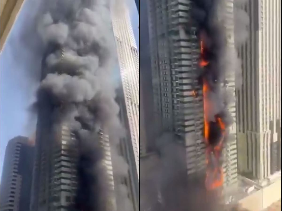 Las autoridades tardaron seis horas en controlar las llamas en una torre de 67 pisos ubicada en Dubai Marina. La emergencia no dejó personas heridas. |Foto: Tomadas del video.
