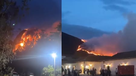Así avanza el incendio forestal en Villa de Leyva que ya afecta más de 40 hectáreas