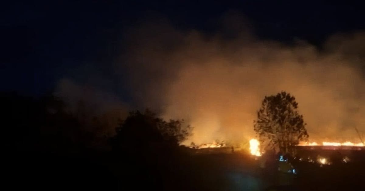 Las llamas consumieron cerca de tres hectáreas de vegetación en la vereda Campo 45. La emergencia fue controlada por el Cuerpo de Bomberos tras más de cuatro horas de trabajo.
Suministrada/Cuerpo de Bomberos de Barrancabermeja