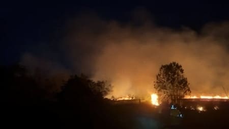 Incendio forestal consumió cerca de tres hectáreas en Campo 45, Barrancabermeja