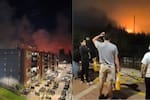 Incendio forestal en Soacha obliga a evacuar viviendas por avance de las llamas