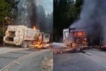 Incineran camión recolector de residuos en Popayán