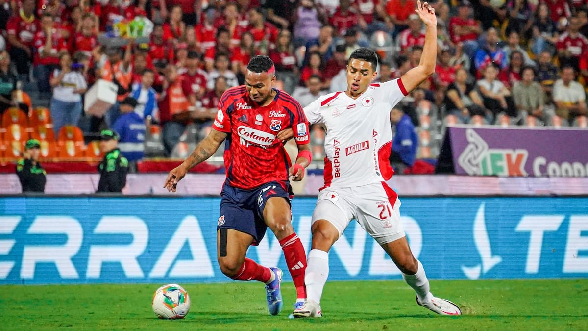 Independiente Medellín puede ser hoy el primer finalista del fútbol colombiano. Foto, Colprensa: David Jaramillo