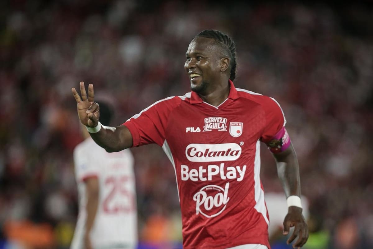 Independiente Santa Fe enfrenta a América de Cali, por encuentro válido de la Liga BetPlay I 2026 en el partido de vuelta por cuartos de final, en el Estadio Nemesio Camacho El Campín.(Colprensa - Cristian Bayona).