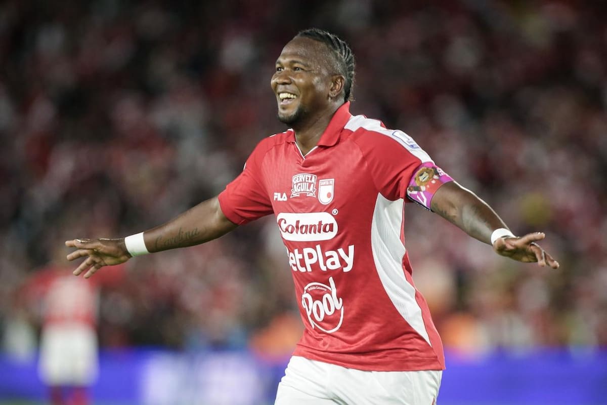Independiente Santa Fe enfrenta a América de Cali, por encuentro válido de la Liga BetPlay I 2026 en el partido de vuelta por cuartos de final, en el Estadio Nemesio Camacho El Campín.(Colprensa - Cristian Bayona).