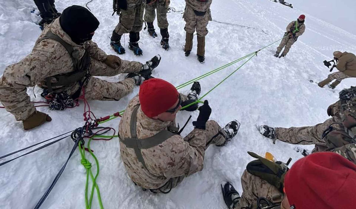Infantes de Marina de Argentina y Estados Unidos. Foto: Gazeta Marinera
