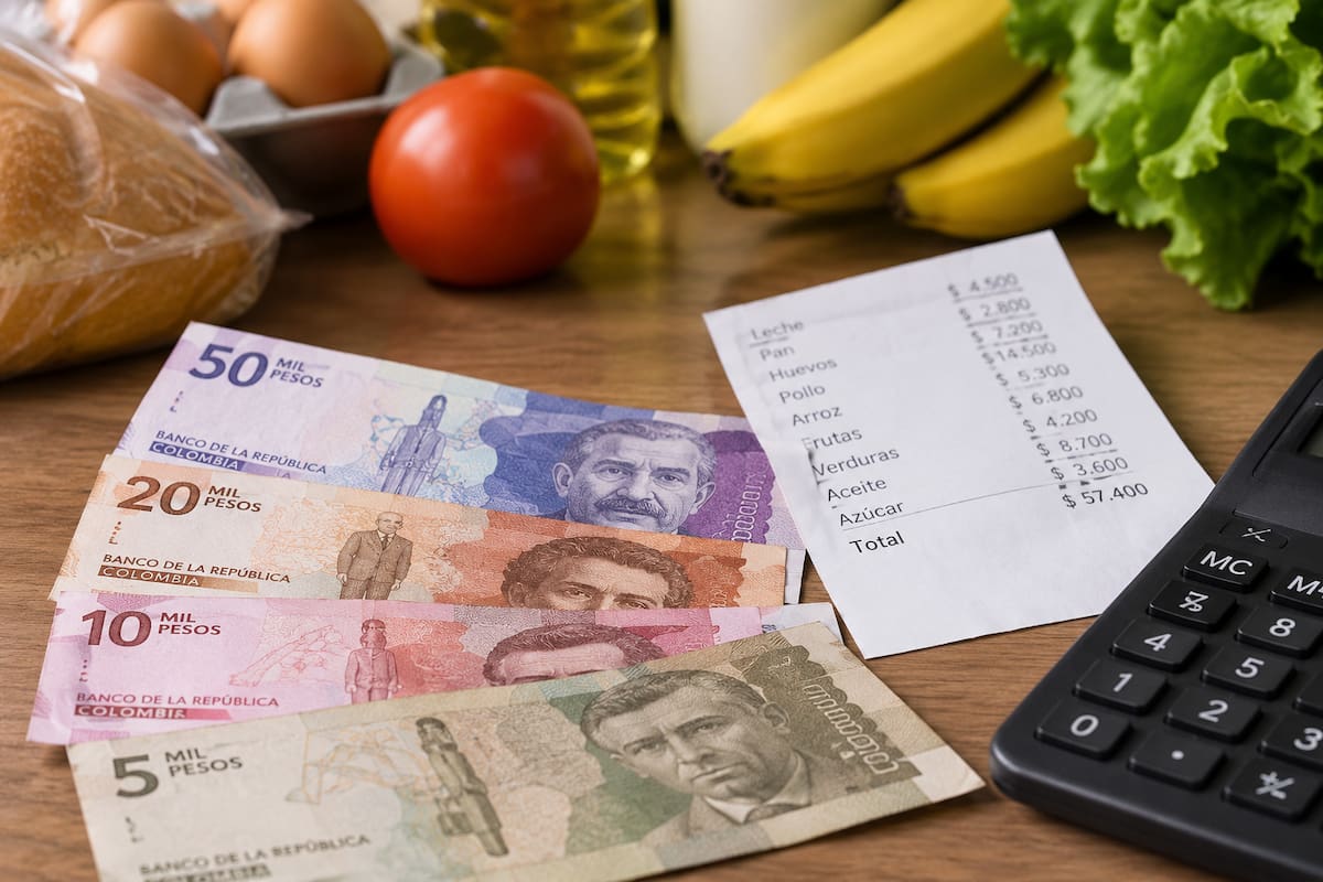 Inflación en Colombia. // Foto: ilustración creada con inteligencia artificial (ChatGPT).