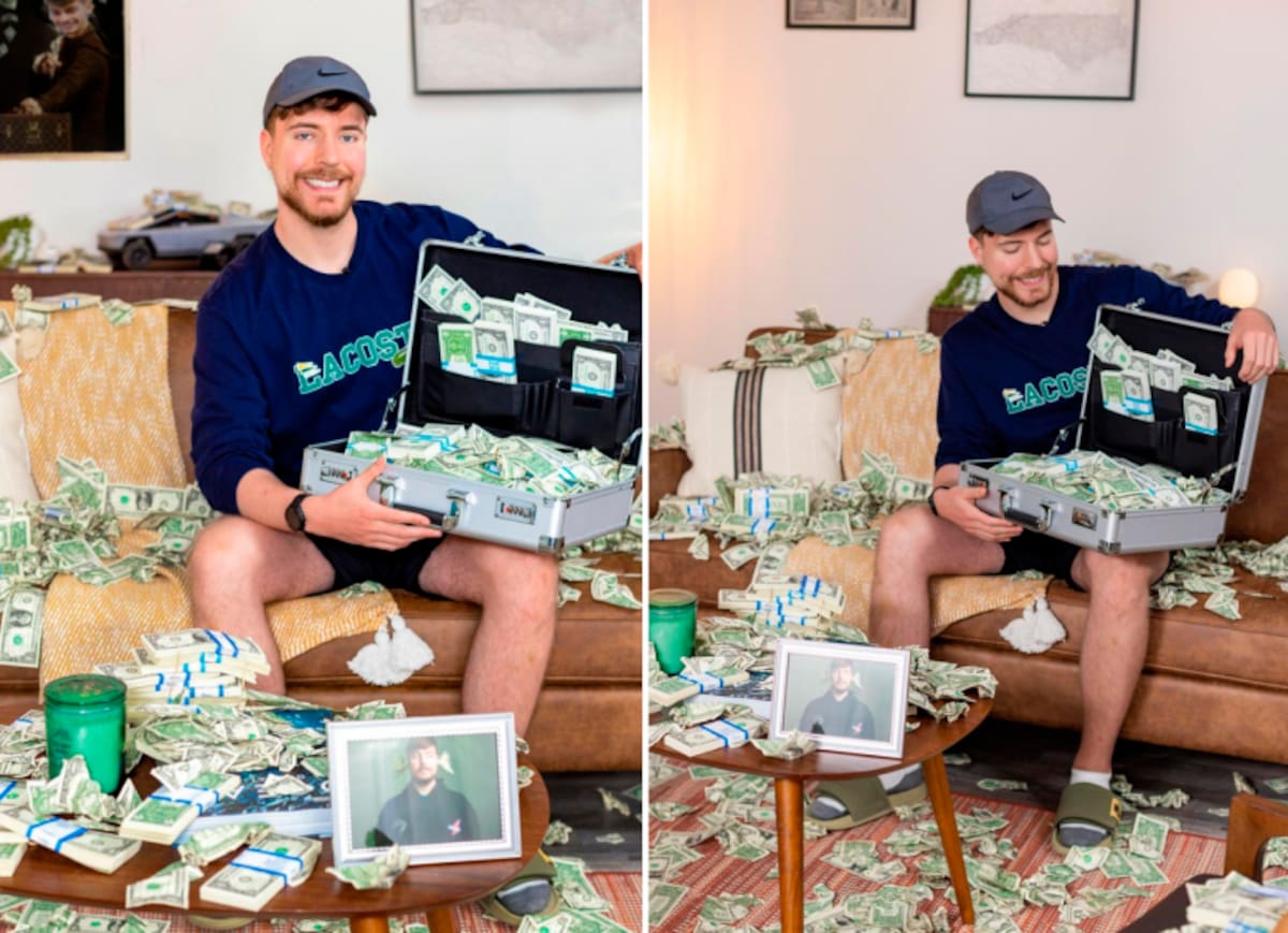 El influencer MrBeast se ha hecho tendencia por regalar grandes sumas de dinero. Internet / VANGUARDIA