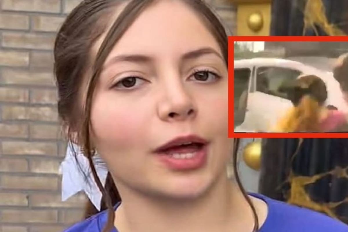 Secuestran a influencer 'La Nicholette' en Culiacán; su Cybertruck captó el momento en video.