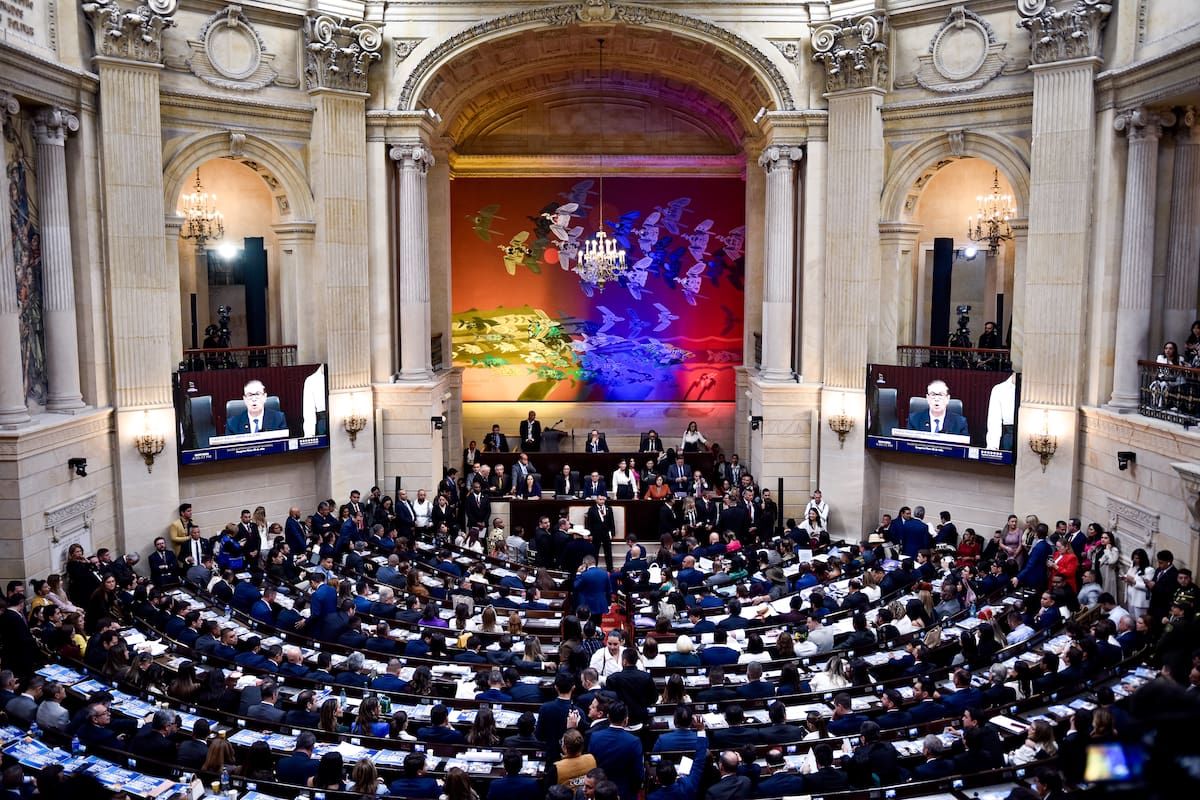 En el Salón Elíptico del Congreso de la Republica, el presidente Gustavo Petro, participa en la instalación del nuevo período Constitucional 2026 - 2030. (Colprensa - Cristian Bayona).
