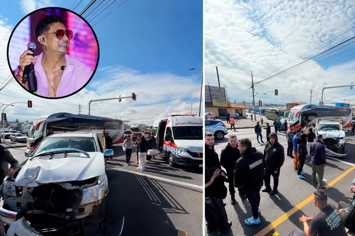 Integrantes de la agrupación de Hebert Vargas se accidentaron en Ecuador Foto: COLPRENSA