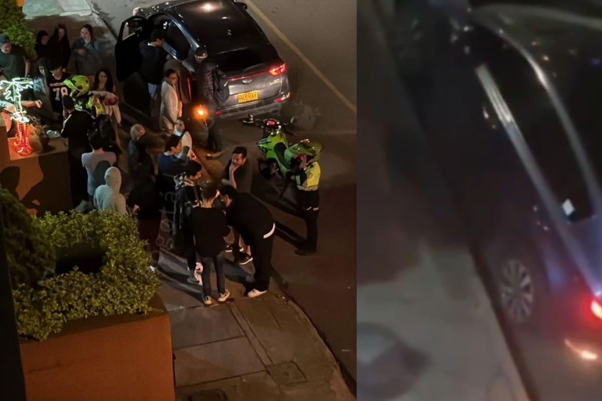 Las imágenes difundidas posteriormente muestran la llegada de unidades de la Policía al lugar donde ocurrió el intento de hurto.